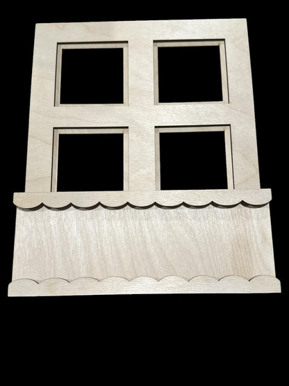 DIY Unfinished Window Interchange for Seasonal Inserts