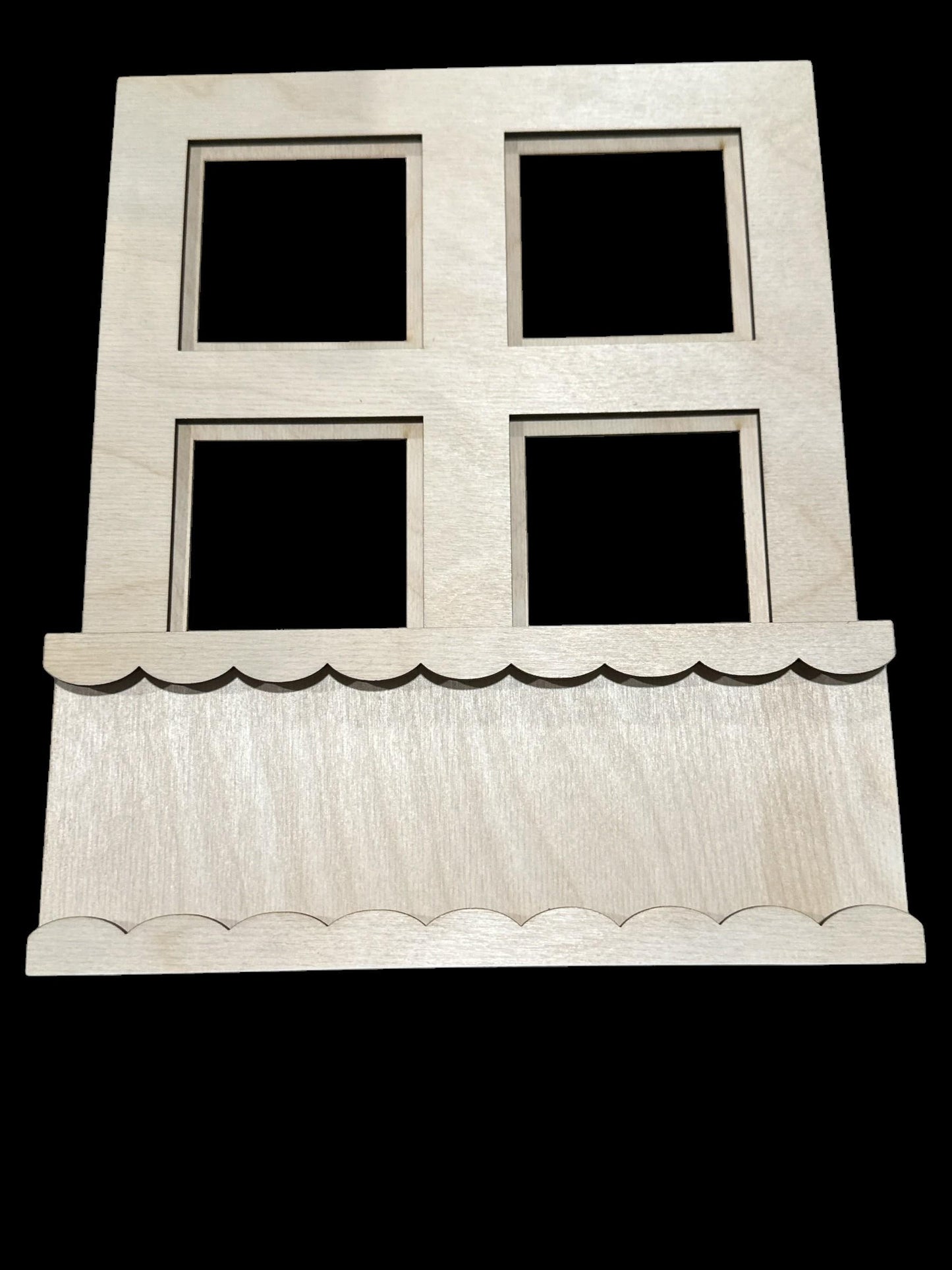 Interchangeable Window Box Finished, Seasonal Home Decor Shelf Sitter, Window Seasonal Frame