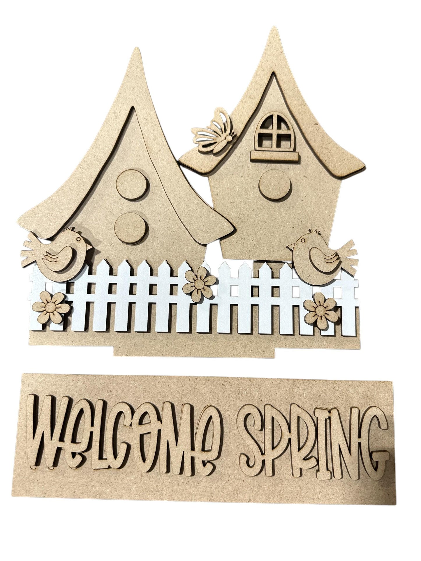 DIY Interchangeable Window Insert Kit: America Theme, Unfinished MDF