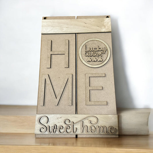 DIY Interchangeable Home Sign: Pallet Door Hanger Kit