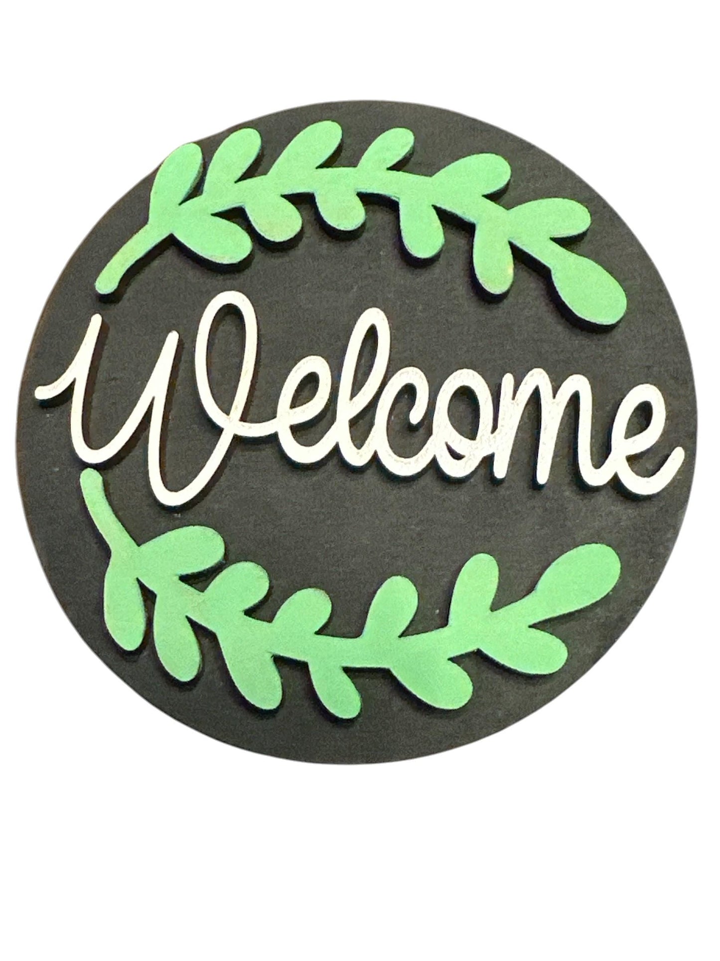 Bundle 6 of 3" or 6" Seasonal Interchangeable Sign Rounds, Hand-Painted MDF Decor, Hand Painted Seasonal Inserts, Interchange Seasons