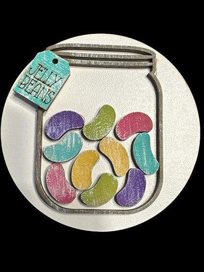 Bundle 5 of 3" or 6" Seasonal Interchangeable Sign Rounds, Hand-Painted MDF Decor, Hand Painted Seasonal Inserts, Interchange Seasons