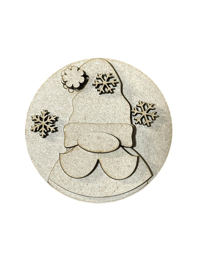 DIY Bundle 2 of Seasonal Interchangeable Rounds DIY Bundle: Unfinished Wood Sign Add-Ons, 3" or 6" Rounds for Seasonal Inserts