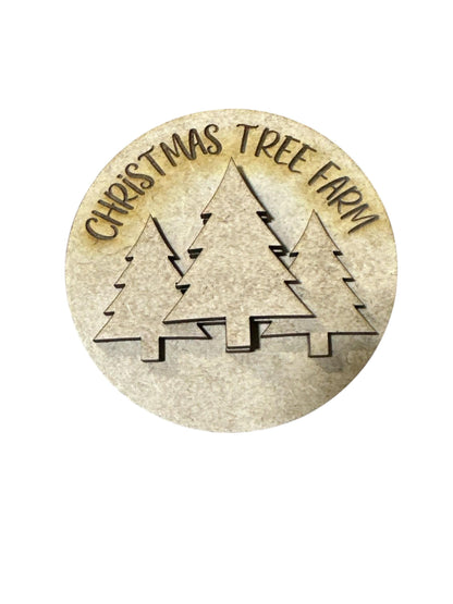Bundle 5 for Seasonal Interchangeable Sign Rounds: DIY Craft Bundle (Unfinished), 3" or 6" rounds, Seasonal Inserts