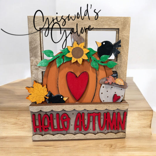 Hello Autumn Window Insert: Interchangeable Fall Decor