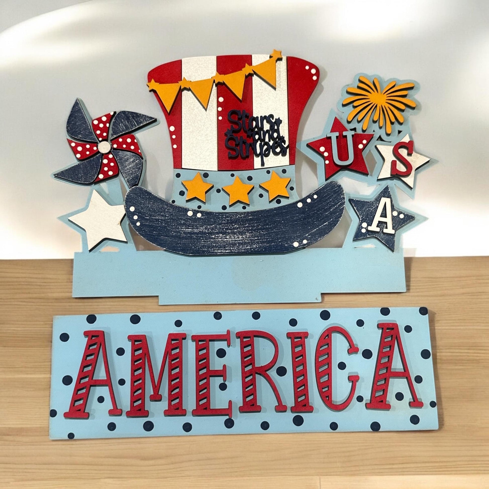 4th of July Window Insert: Interchangeable Patriotic Decor