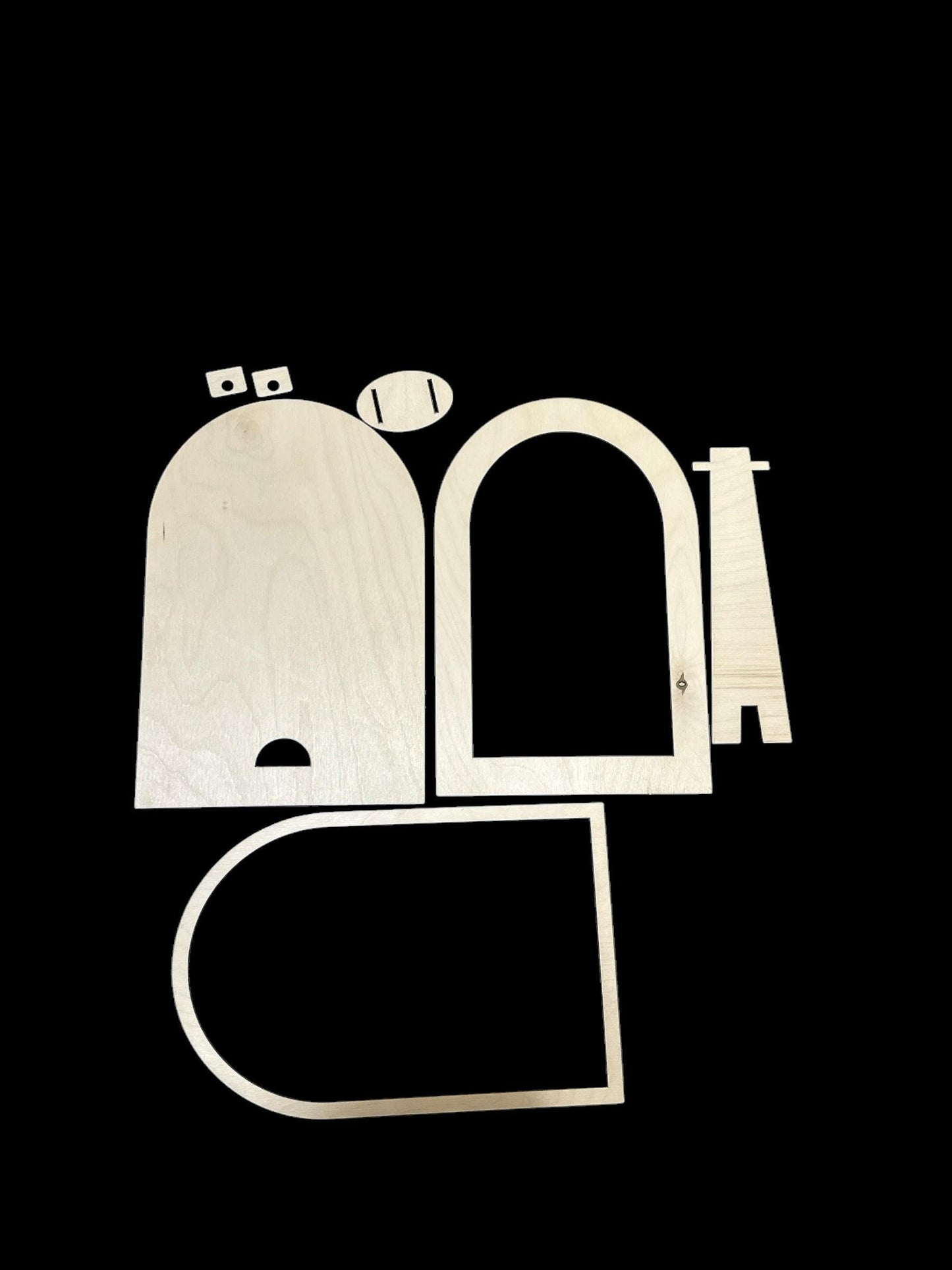 Unfinished Large Arch Sign Frame: Interchangeable DIY Decor