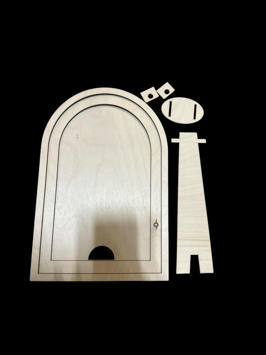 Unfinished Large Arch Sign Frame: Interchangeable DIY Decor