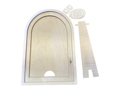 Unfinished Large Arch Sign Frame: Interchangeable DIY Decor