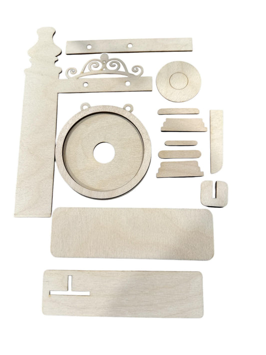 DIY Interchangeable Seasonal Sign Frame: 3" Inserts, Mantle Decor (Unfinished)