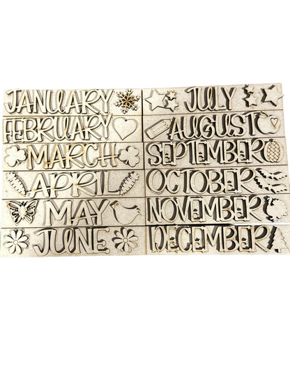 DIY Interchangeable Seasonal Sign Frame: 3" Inserts, Mantle Decor (Unfinished)