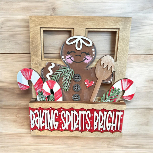 Baking Spirits Bright Window Insert: Interchangeable Shelf Decor