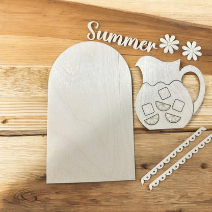 DIY Summer Lemonade Arch Insert: Unfinished MDF Sign Add On