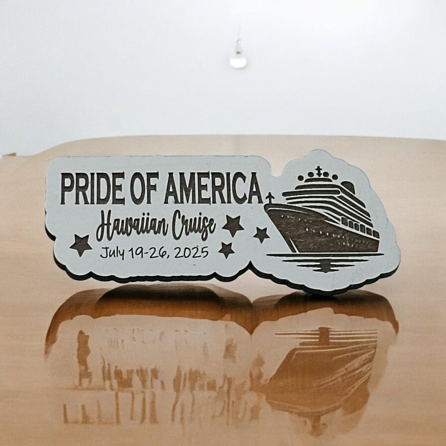Personalized Cruise Ship Magnet: Custom Vacation Keepsake