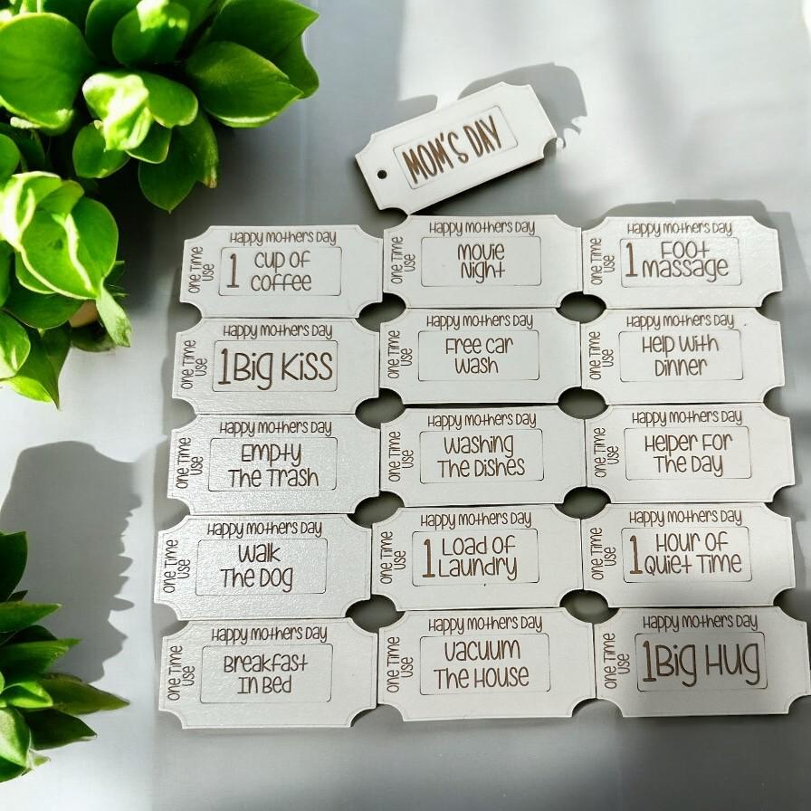 Personalized Mother's Day Token Set: Mom's Gift of Love