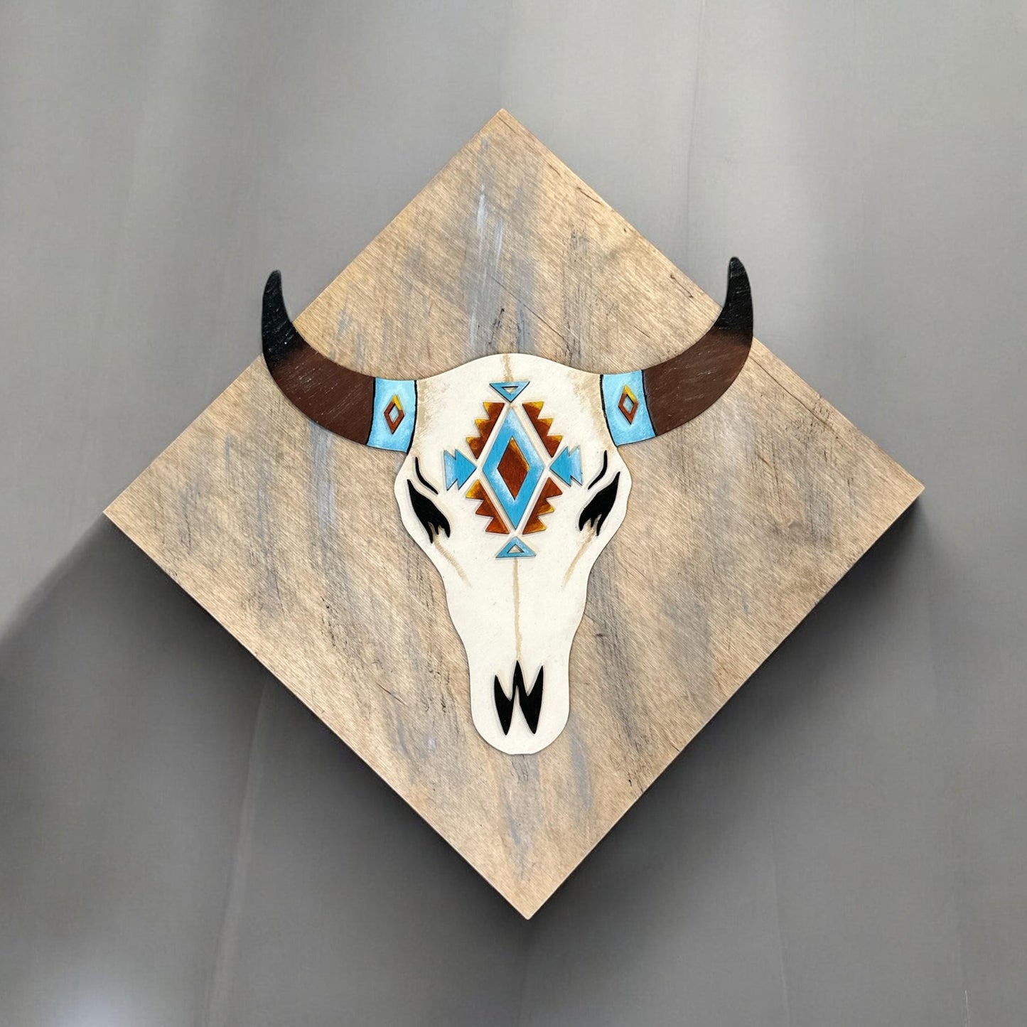 Handmade Aztec Wooden Sign Trio: Western Home Decor