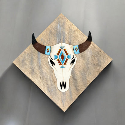 Handmade Aztec Wooden Sign Trio: Western Home Decor