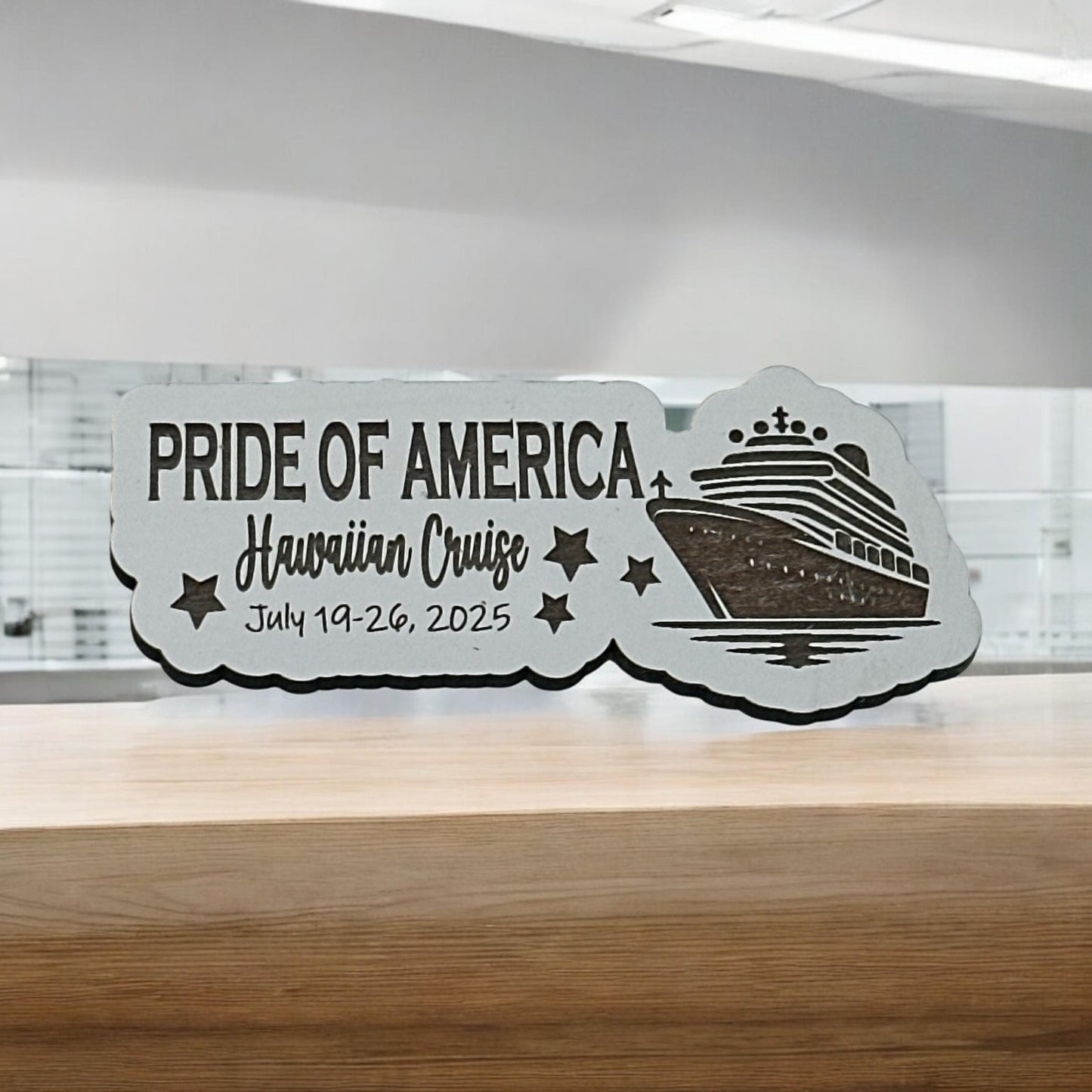 Personalized Cruise Ship Magnet: Custom Vacation Keepsake