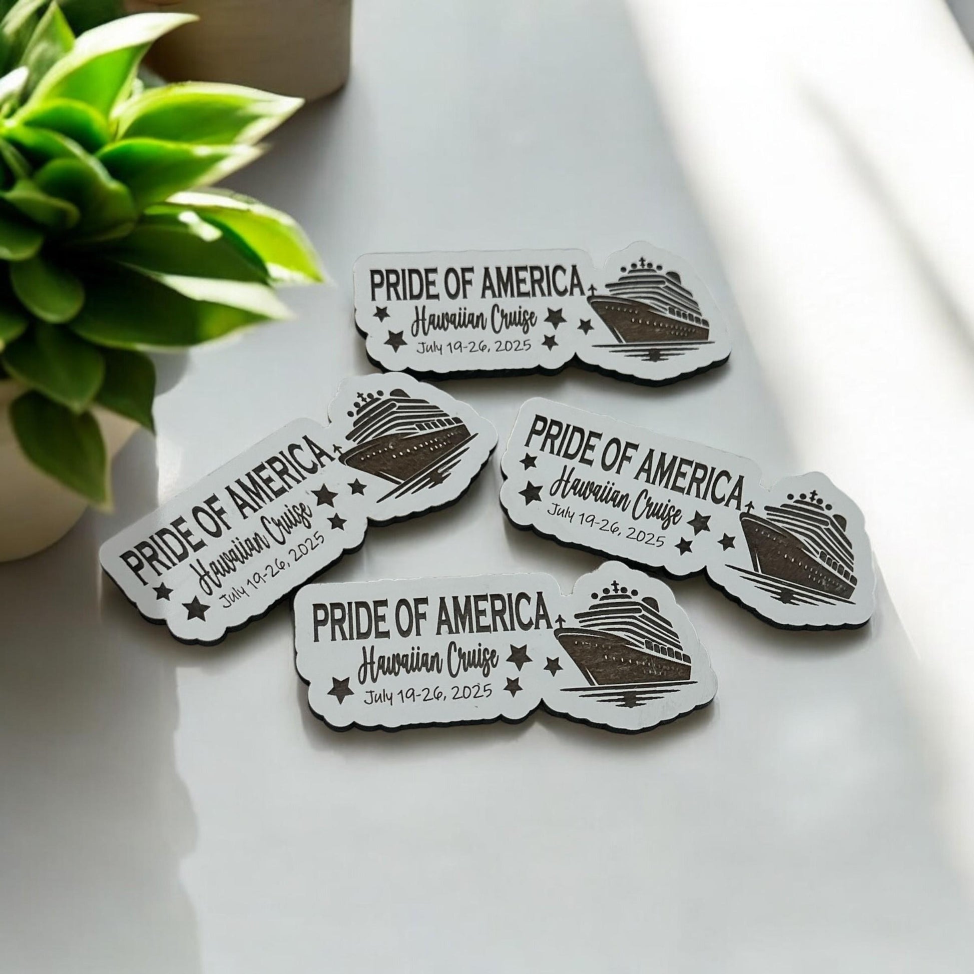 Personalized Cruise Ship Magnet: Custom Vacation Keepsake