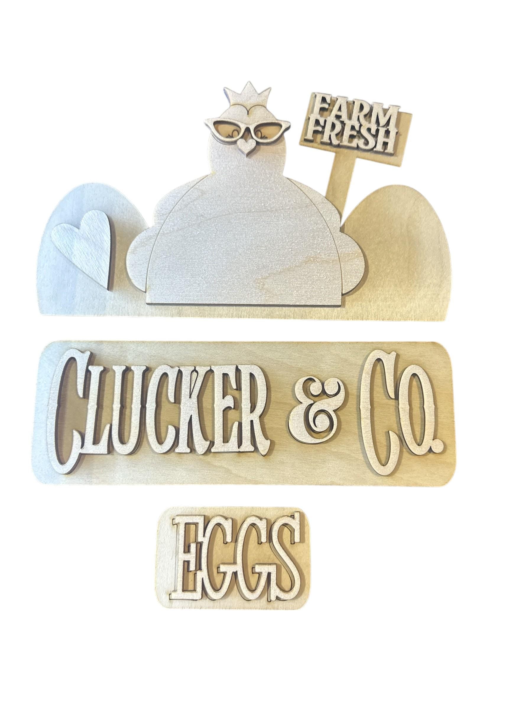 Chicken Truck Insert: Farmhouse Decor, DIY or Finished, Fits 12" Truck