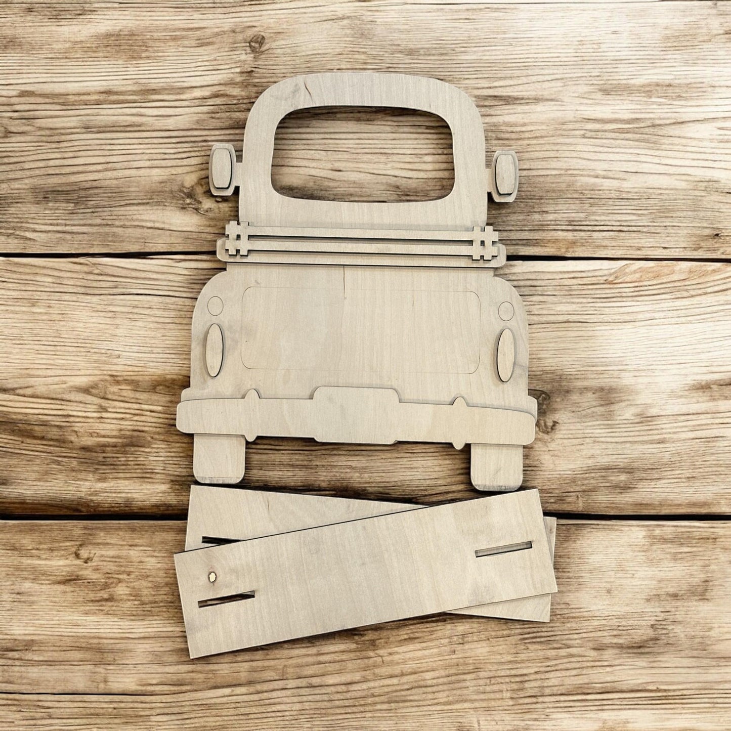 Interchangeable Farmhouse Truck with Base, Seasonal Truck, DIY Truck Kit , Interchangeable Farmhouse DIY Kit, Truck, Finished, Wooden Truck