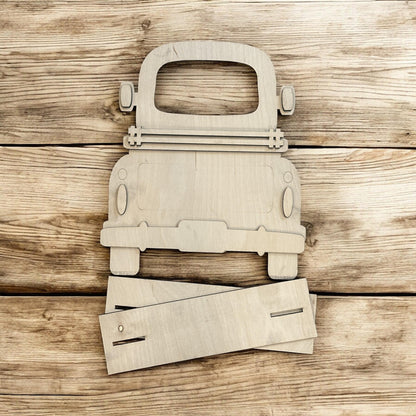 Interchangeable Farmhouse Truck with Base, Seasonal Truck, DIY Truck Kit , Interchangeable Farmhouse DIY Kit, Truck, Finished, Wooden Truck