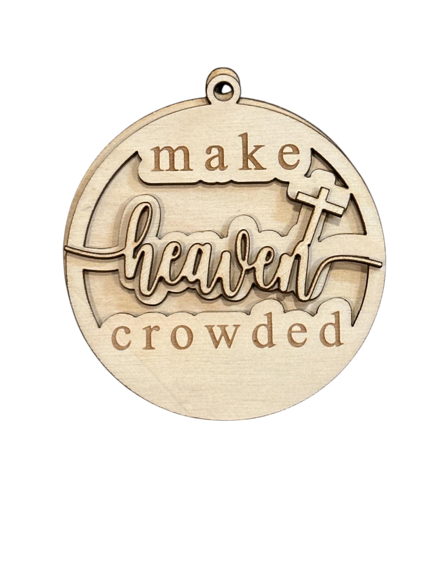 Inspirational DIY Car Charm: Make Heaven Crowded, Butterfly - Unfinished
