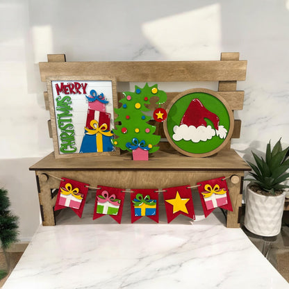DIY Whimsical Bench Inserts: Interchangeable Holiday Decor, Seasonal Unfinished, Christmas Inserts
