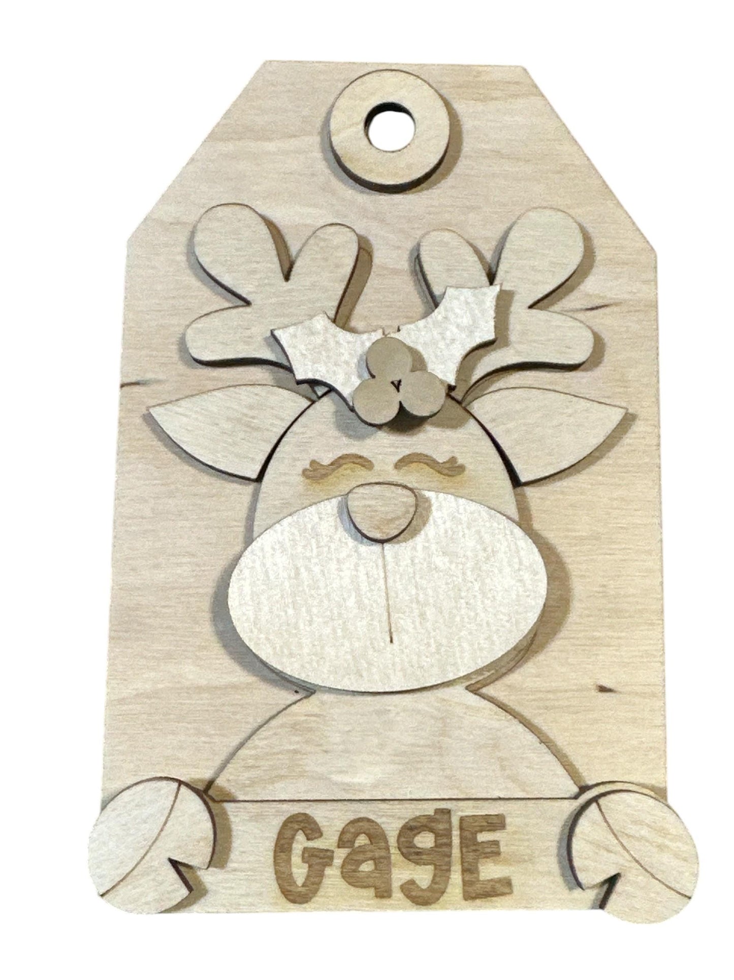 Unfinished Wood Reindeer Ornament: DIY Holiday Craft