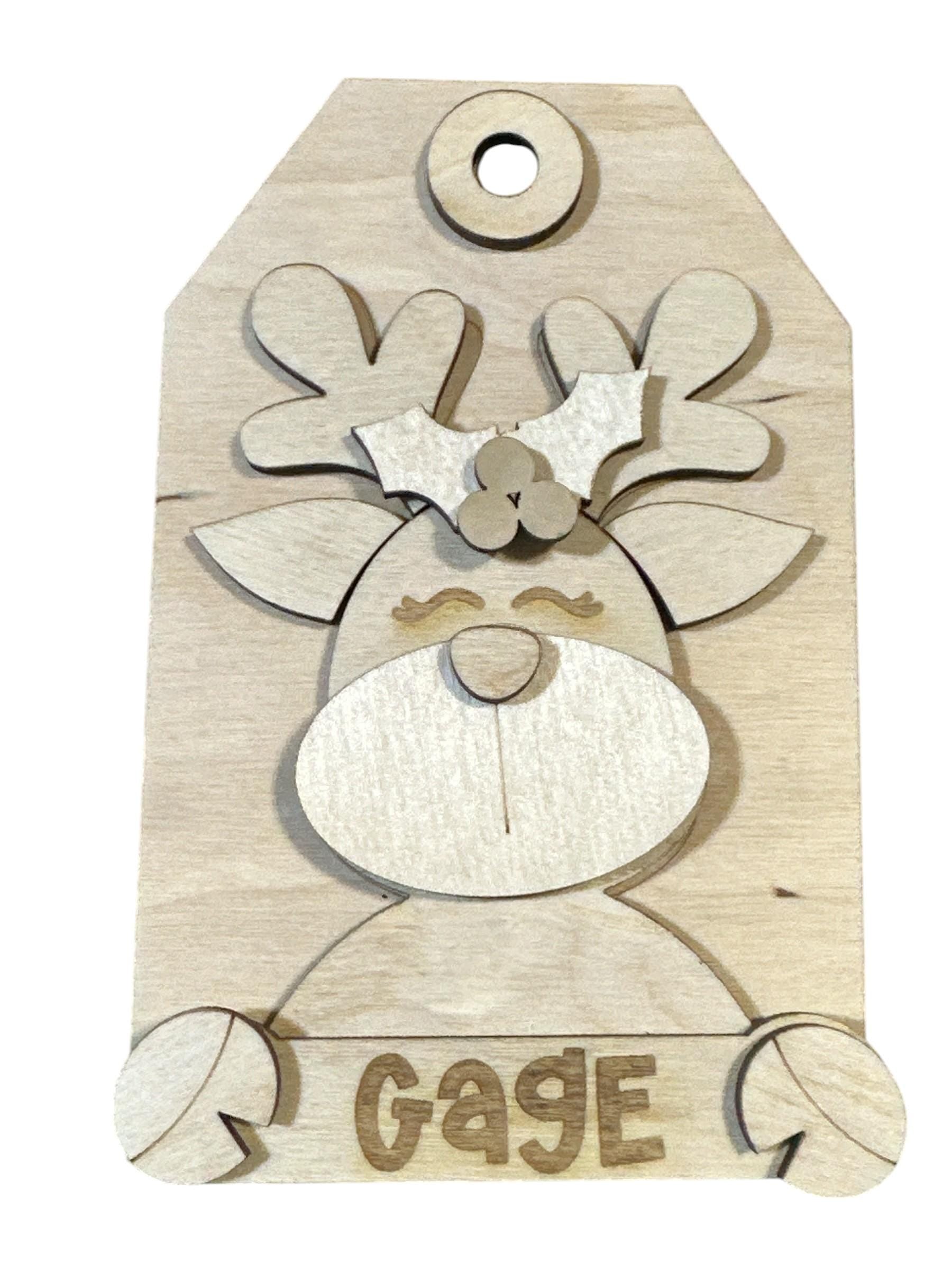 Unfinished Wood Reindeer Ornament: DIY Holiday Craft