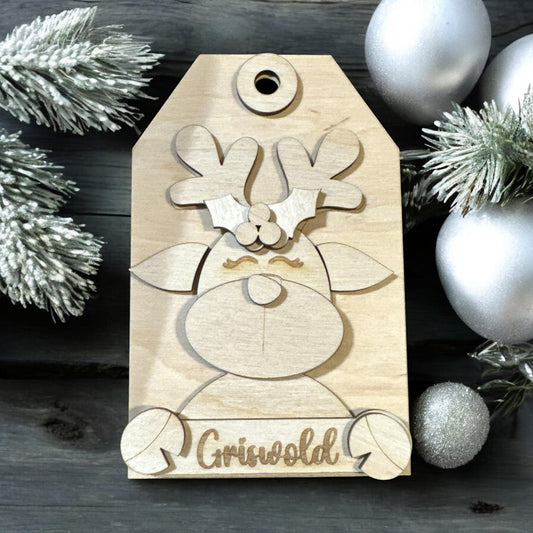 Unfinished Wood Reindeer Ornament: DIY Holiday Craft