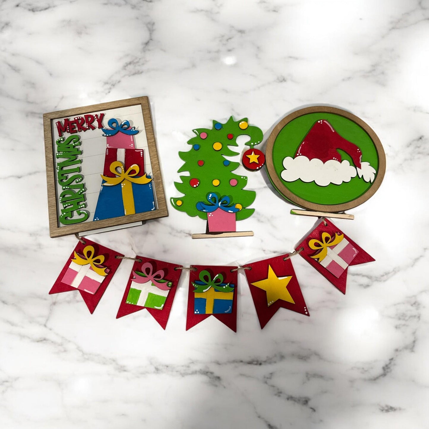 DIY Whimsical Bench Inserts: Interchangeable Holiday Decor, Seasonal Unfinished, Christmas Inserts