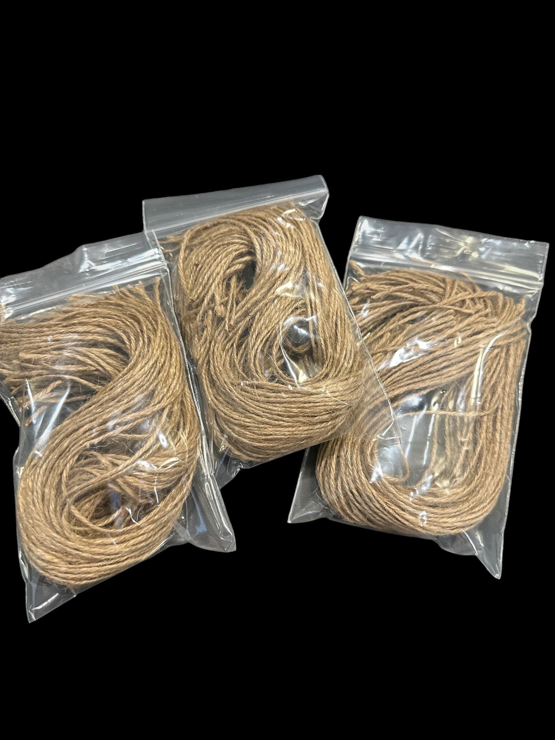 Pre-Cut Jute Twine String: 2mm 3-Ply Natural Jute for Crafts