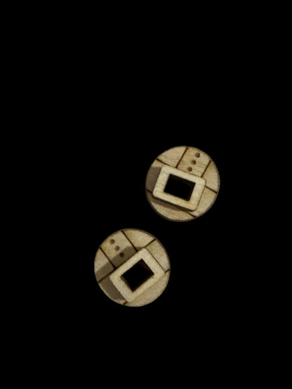 DIY Ho Ho Ho Holiday, Unfinished Earrings, Wooden Earrings, Blank Wood Cut Earrings, DIY Jewelry Craft, Craft Night Earrings, Santa Earring