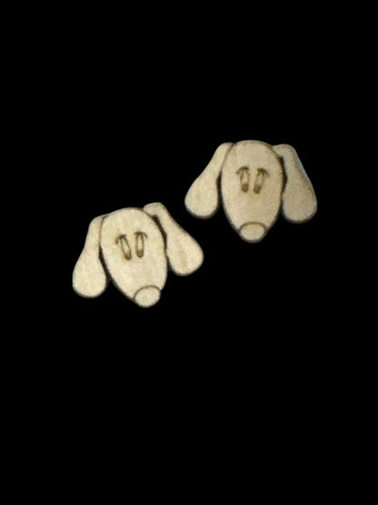 DIY Dog Mom Wooden Earrings: Unfinished Craft Studs