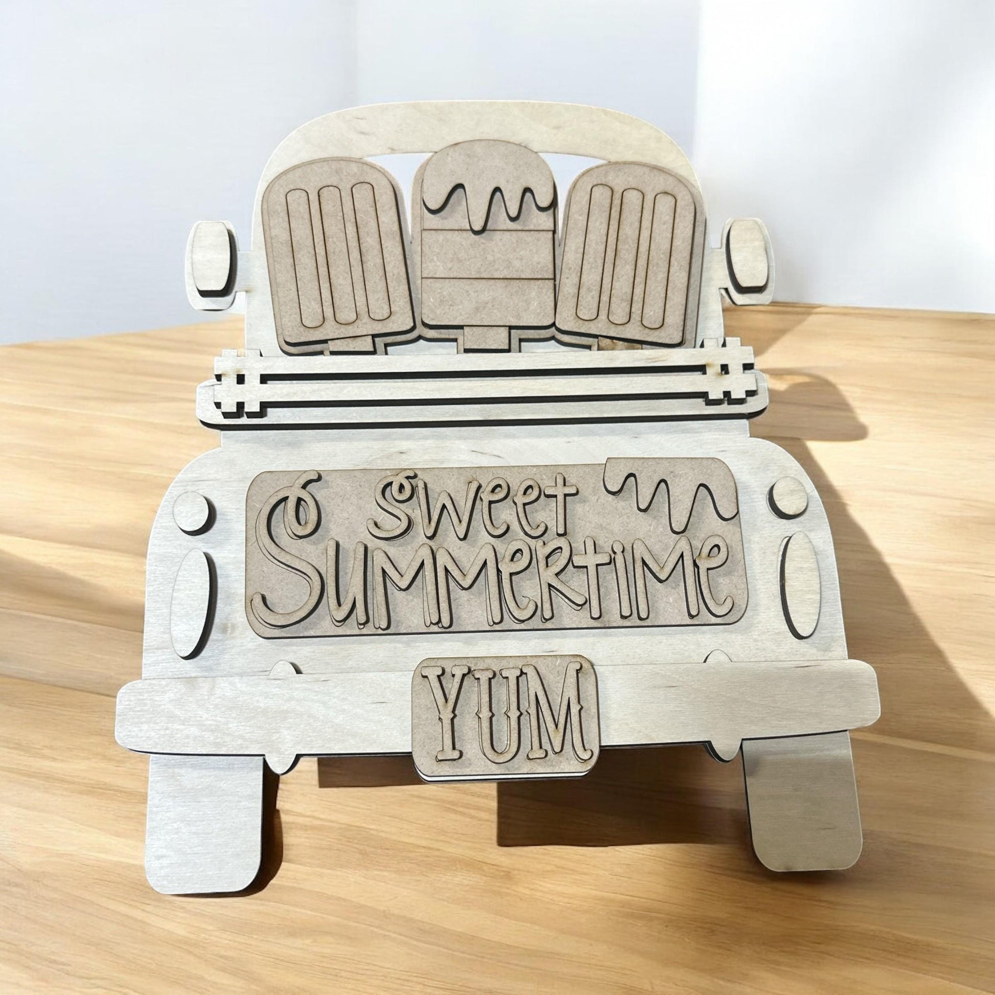 DIY Summertime Truck Insert: Popsicle Design, Seasonal Decor Kit