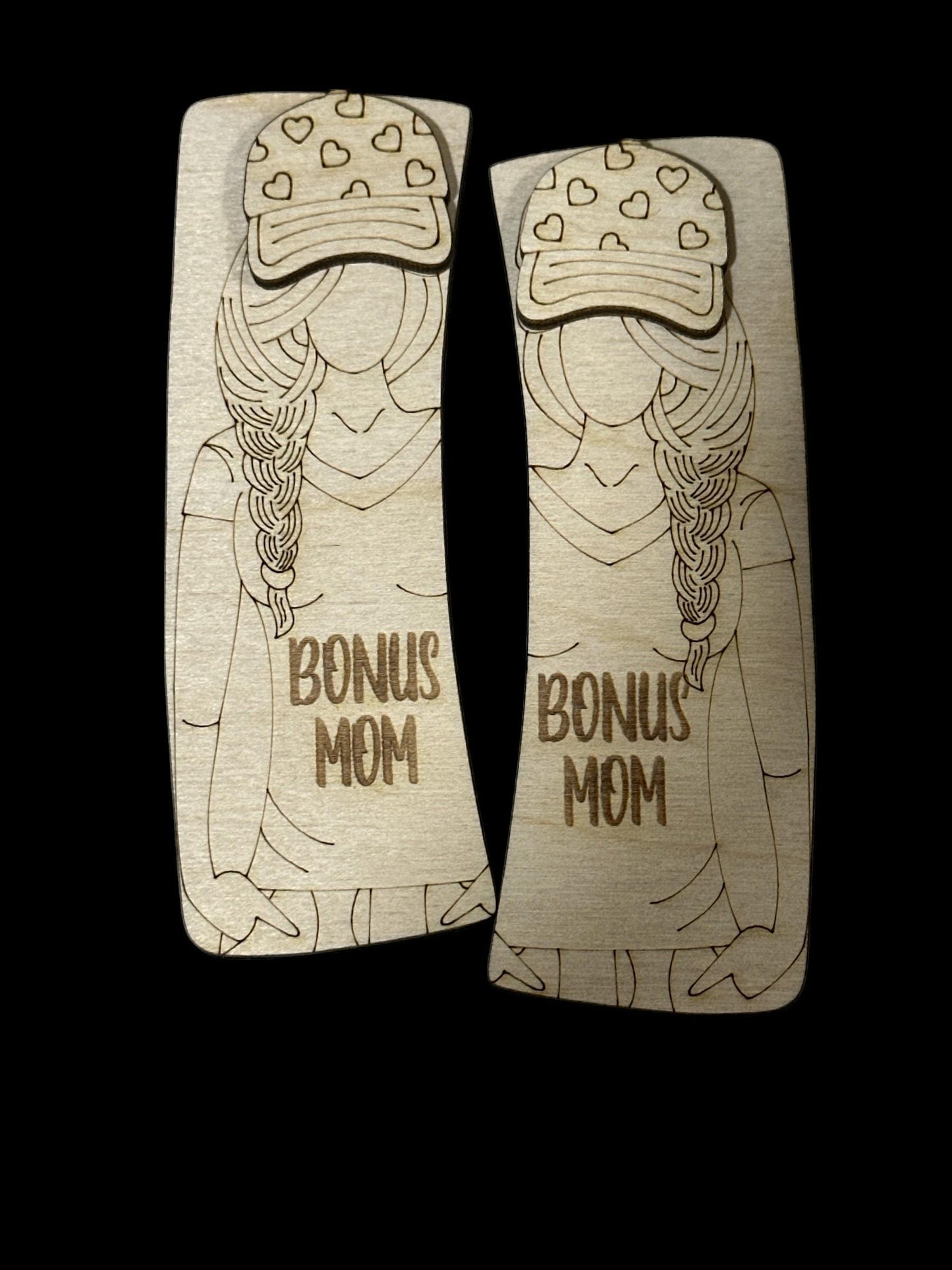DIY wife, sorry about my husband Laser Cut Birch Hair Clip Pieces: Mom Life DIY Craft, mom life