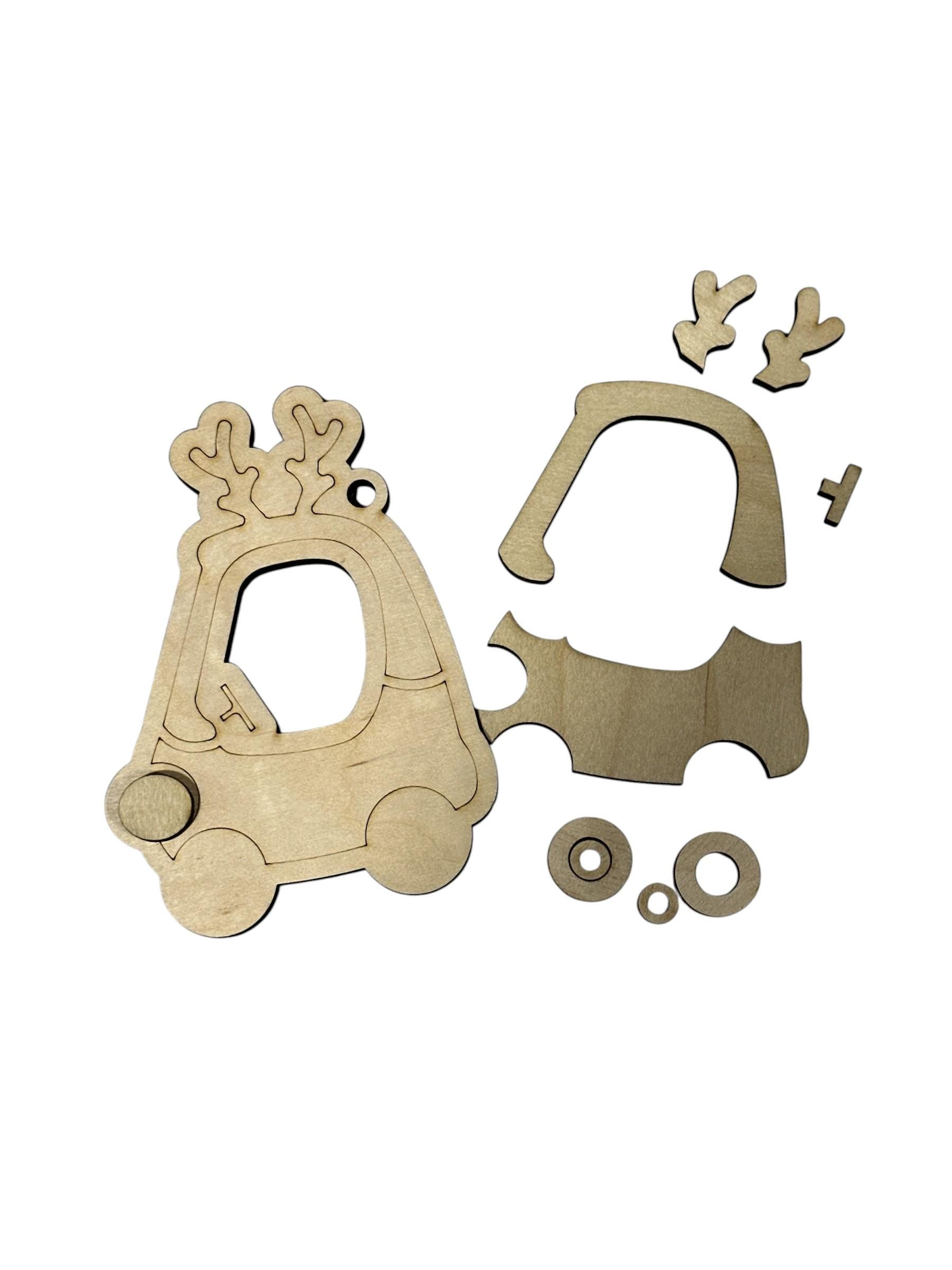 Personalized Mini Coupe Ornament: DIY Christmas Tree Decoration