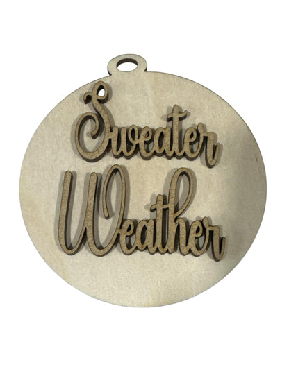 Unfinished Wood Fall Ornament: DIY Pumpkin Spice Car Charm