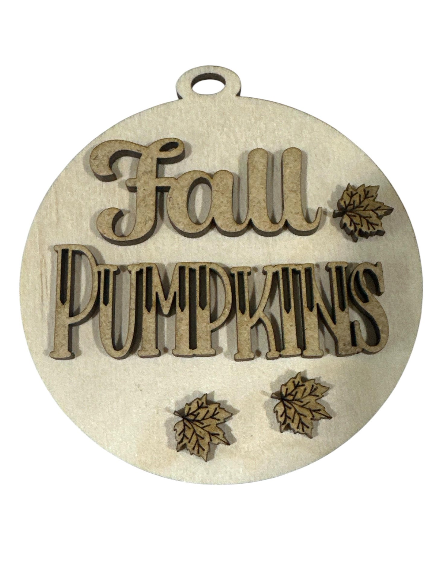 Unfinished Wood Fall Ornament: DIY Pumpkin Spice Car Charm
