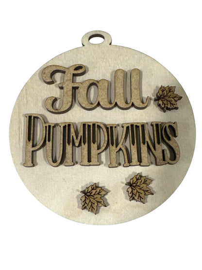 Unfinished Wood Fall Ornament: DIY Pumpkin Spice Car Charm