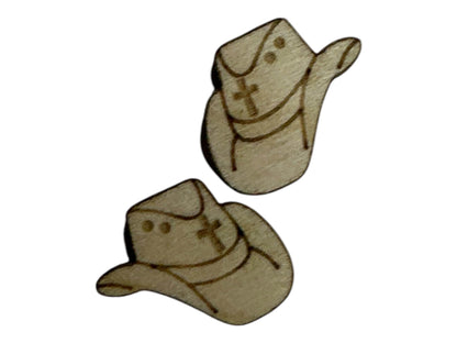 DIY Cowgirl Wooden Earrings: Unfinished Birch Blanks