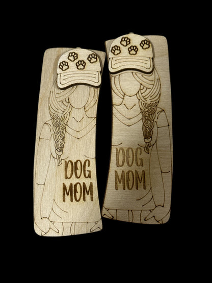 DIY wife, sorry about my husband Laser Cut Birch Hair Clip Pieces: Mom Life DIY Craft, mom life