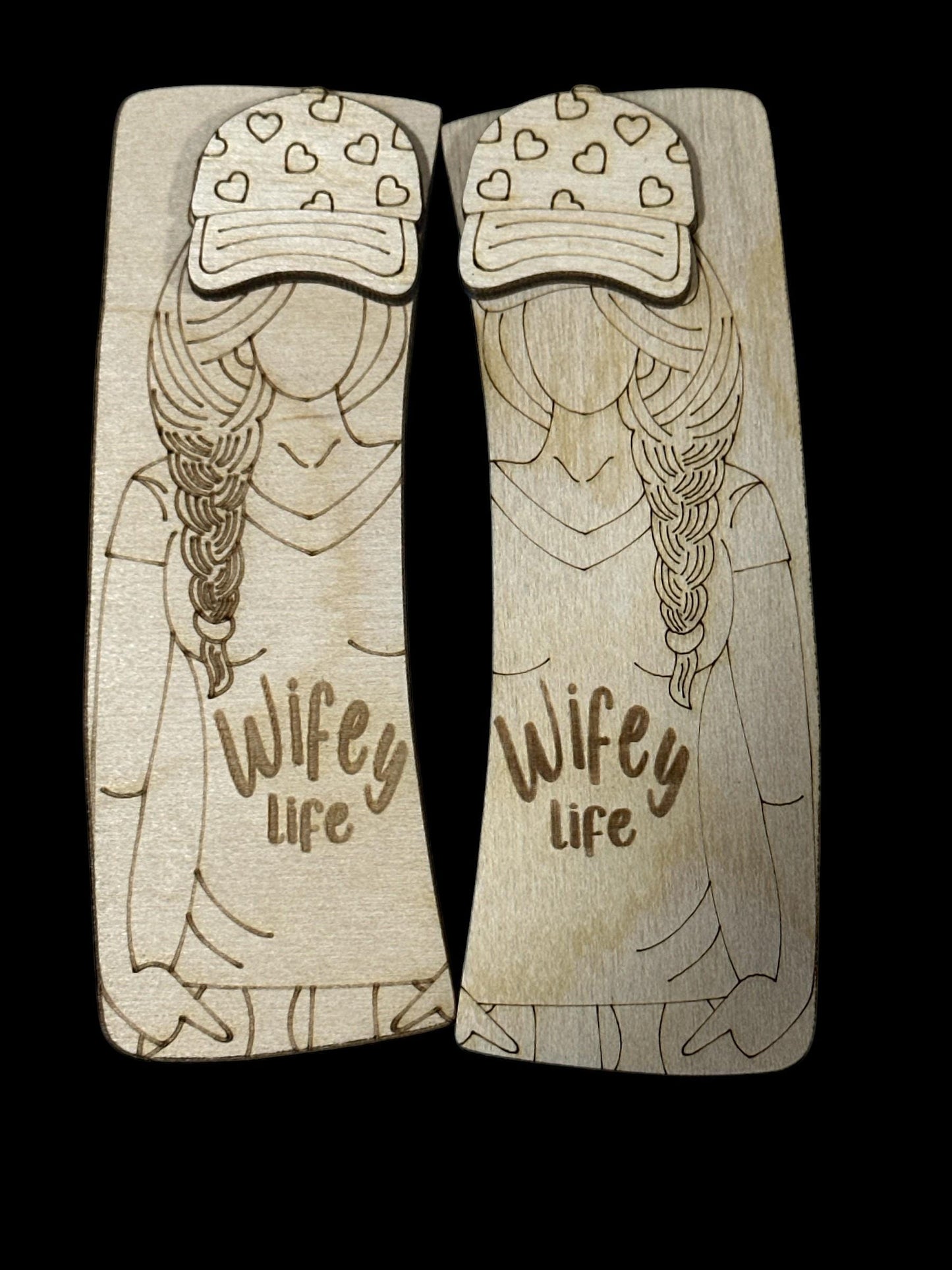 DIY wife, sorry about my husband Laser Cut Birch Hair Clip Pieces: Mom Life DIY Craft, mom life