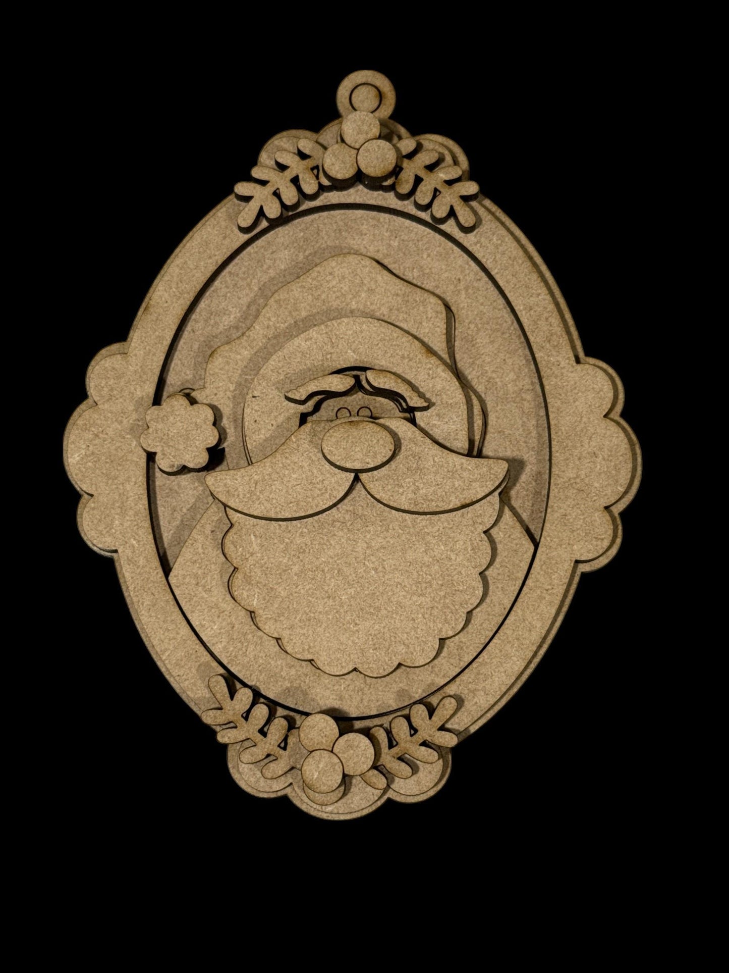 Unfinished Santa & Mrs. Claus Ornament: DIY Christmas Tree Decoration