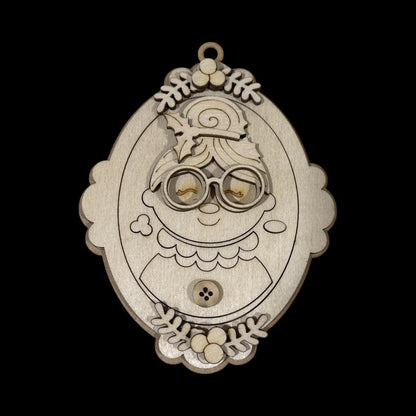 Unfinished Mrs. Claus Ornament: DIY Christmas Tree Decoration