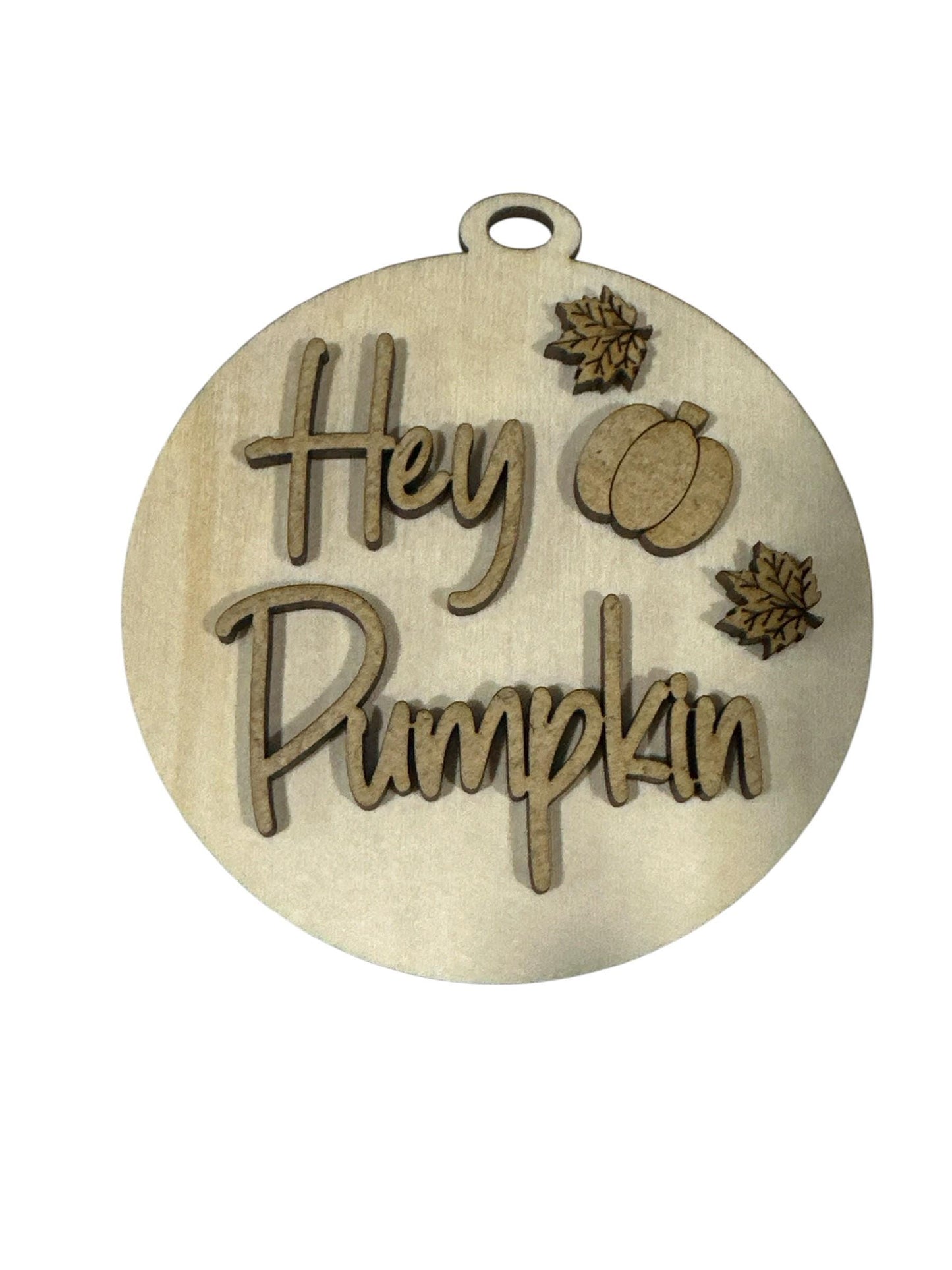 Unfinished Wood Fall Ornament: DIY Pumpkin Spice Car Charm