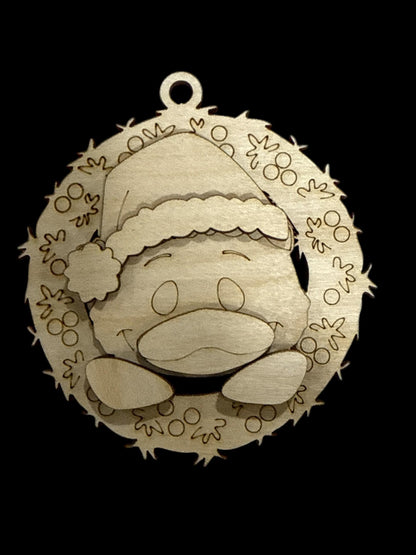 DIY Duck Ornament: Unfinished Wood, Farmhouse Christmas Craft