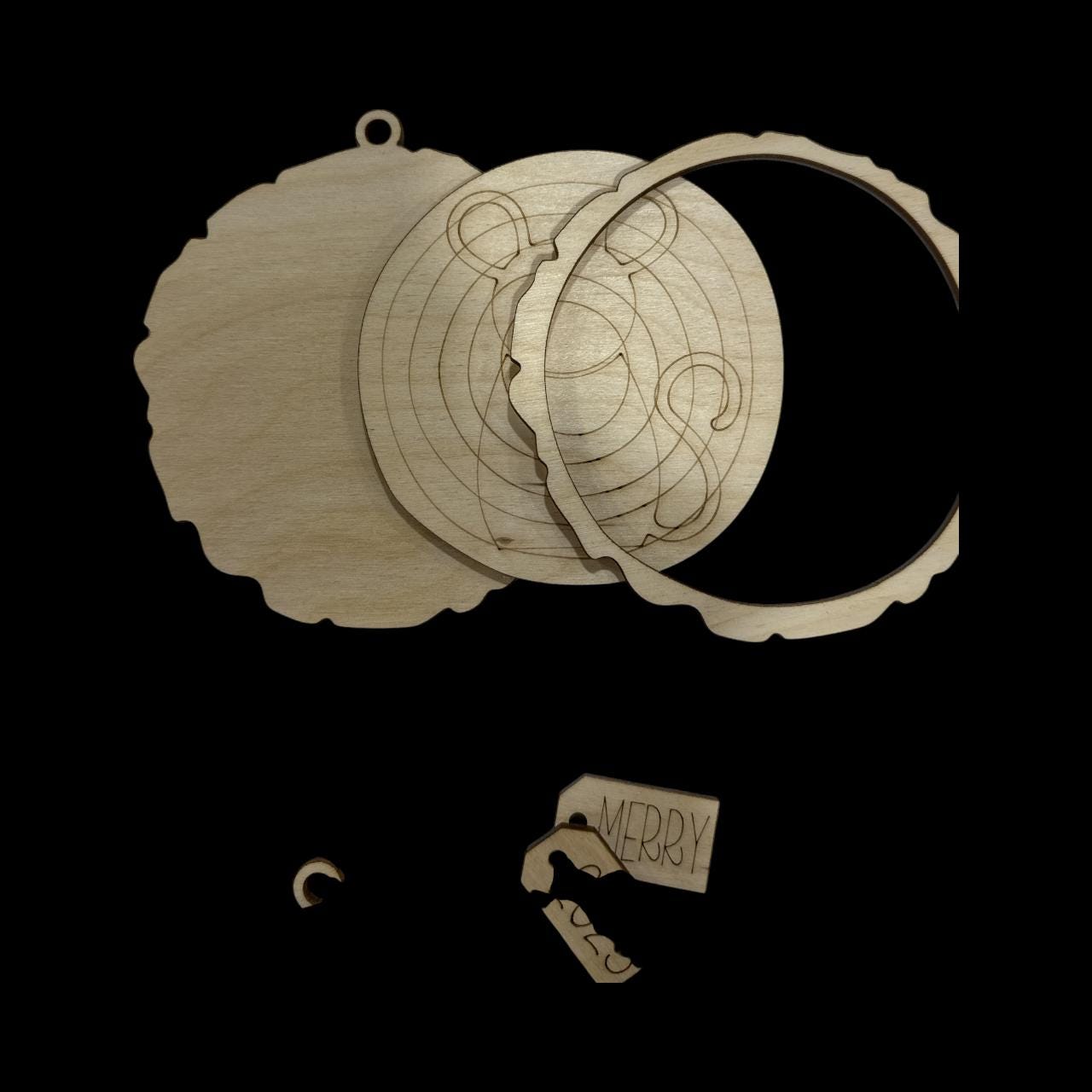 DIY Woodland Animal Ornament Blanks, Christmas Ornaments, Forest Friends, Forest Mouse, Fox, Mushroom, 3D Ornaments, Mushrooms