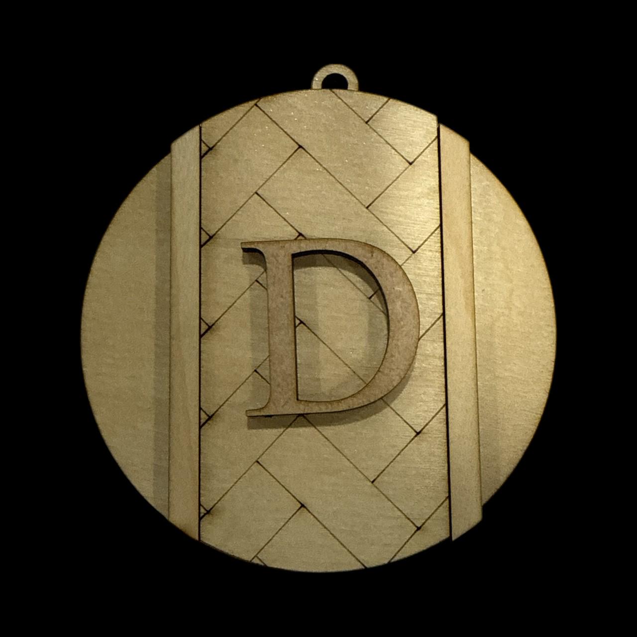 Herringbone Christmas Ornament: DIY Unfinished Wood Craft Blank